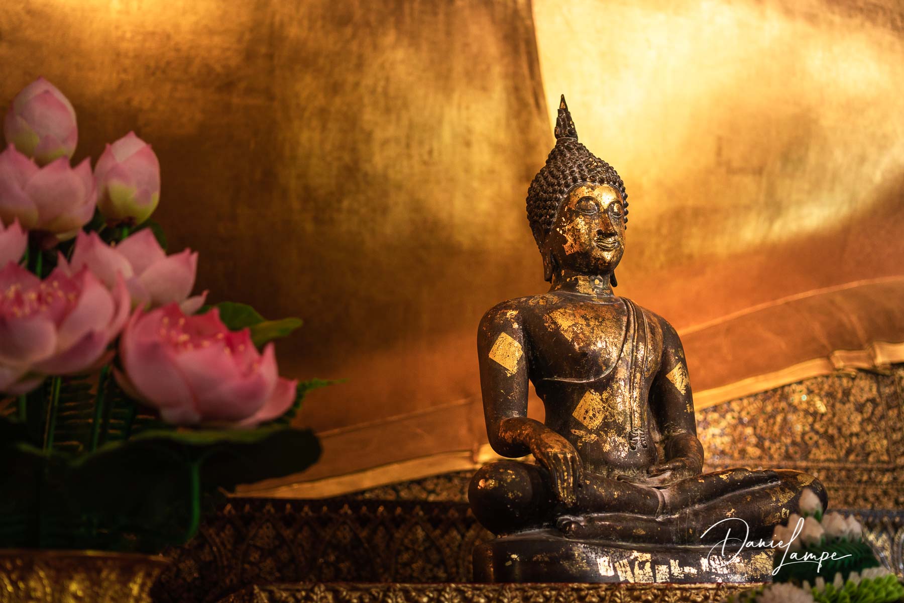 Thailand, Bangkok, Liegender Buddha, Buddha, Gold